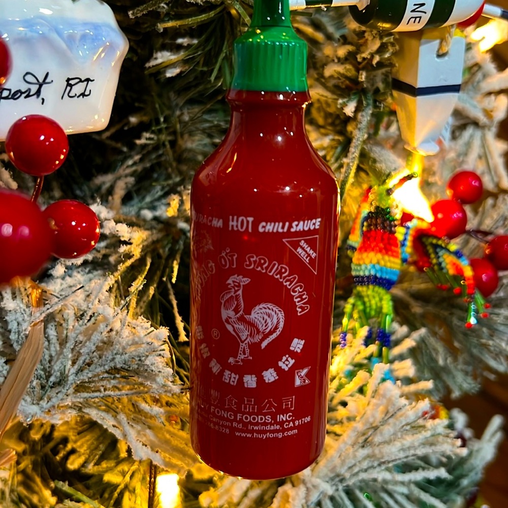 Sriracha Hot Chili Sauce Christmas Ornament